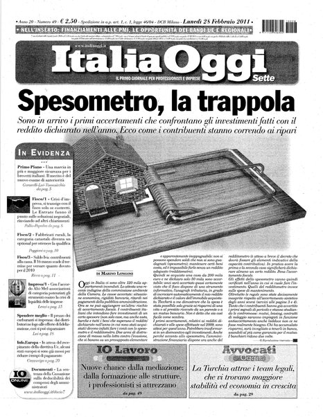 Italia oggi : quotidiano di economia finanza e politica